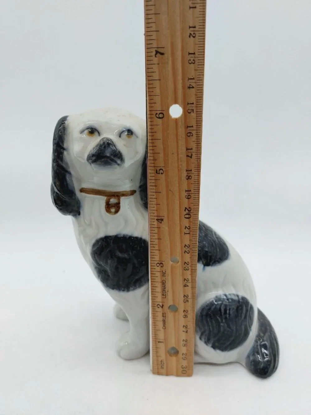 Staffordshire Dogs Spaniel White Black 6